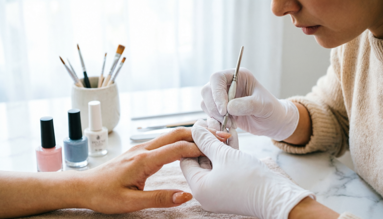 Процесс маникюра